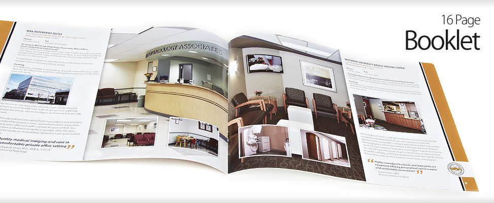 Booklet Design for Long Island Doctors and Radiology Offices in Mineola