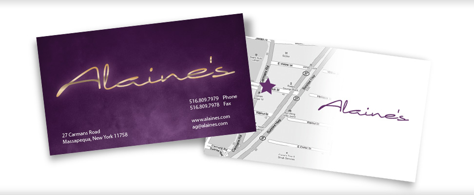 Business Card Design for Long Island Restaurant in Massapequa