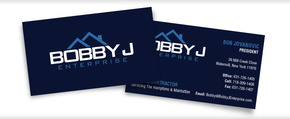Business Card Design for Long Island Contractor