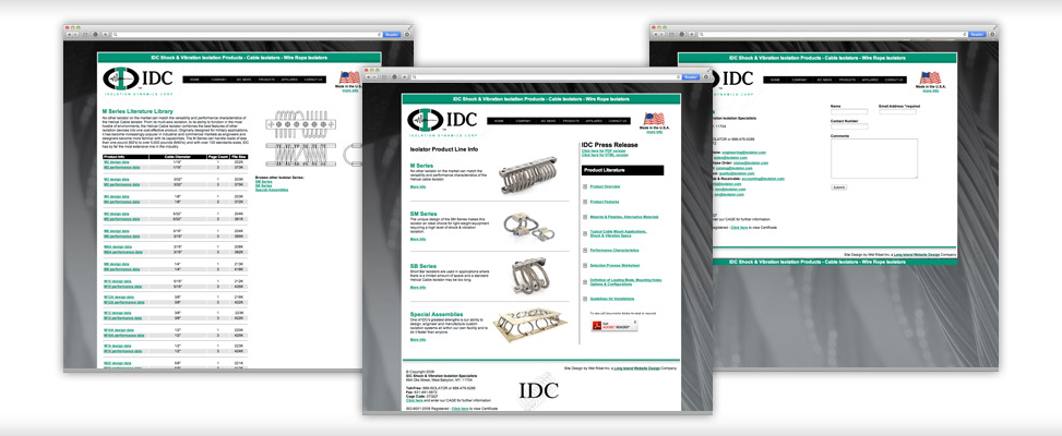 custom website design for industrial company in west babylone long island